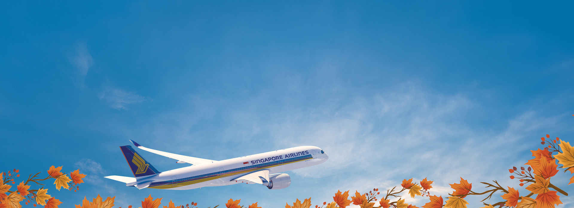 Singapore Airlines<br>Autumn Fares banner